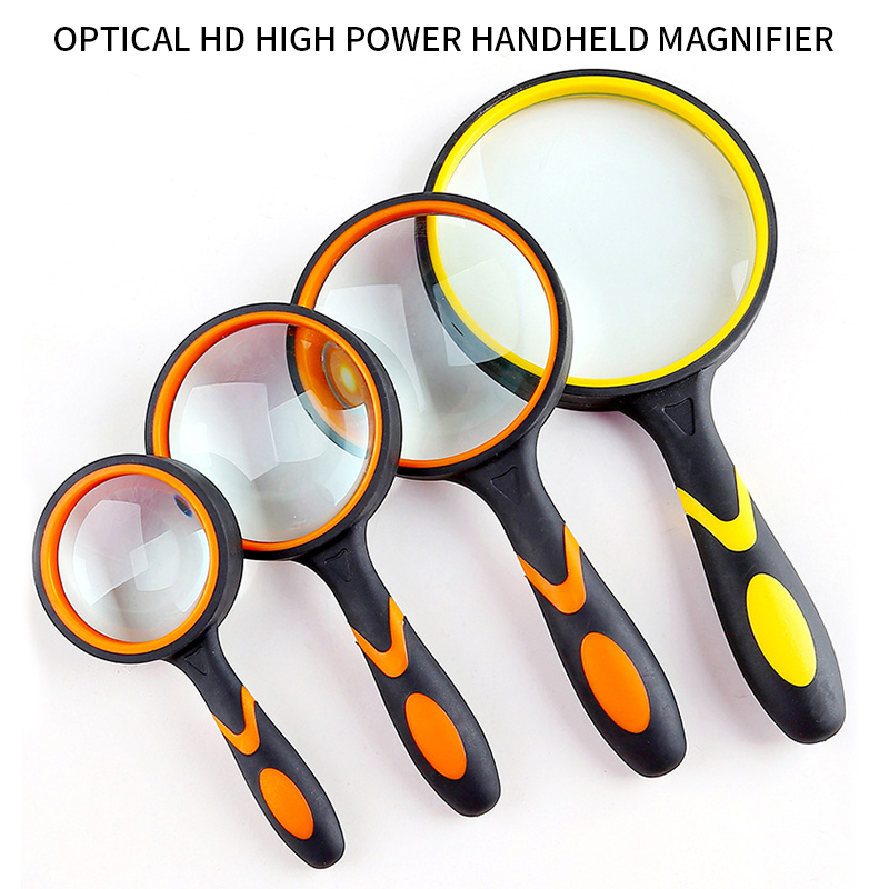 50/65/75/100mm Magnifying Glass Portable Handheld Magnifier for Jewelry Newspaper Book Reading Eye Glass
