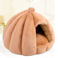 Winter Warm Pet dog Bed Kennel Cat House Sleeping Bag Pumpkin Puppy Cushion Mat Cat Accessories House For Cats Cama Gato
