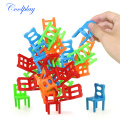 18Pcs/set Mini Stacking Chairs Game Block Balance Toy Parent Child Funny Interactive Game Kid Educational Challenge Toy