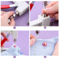 Pearl Setting Machine Tools,Pearls Rivet Buttons DIY Handmade Beads Accessories For Hats/Shoes/Clothes/Bags/Skirts