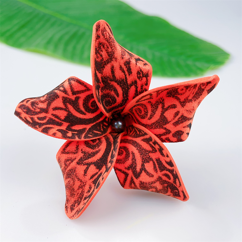 Kn Hf021b Gy Plumeria Hair Pick