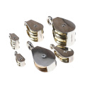 36/52/75mm Single/Double Pulley For DIY Metal Sheave Zinc Alloy Fixed Pulley Crown Block And Tackle Lifting Wheel Mini
