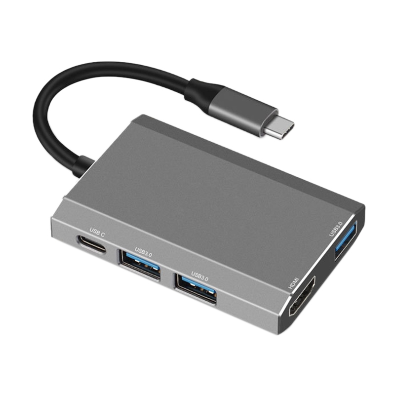 5 in 1 USB C HUB, 4K@30 Docking Station Including 1XUSB C + 3XUSB 3.0 + 1XHDMI for Laptop PC