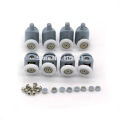 8Pcs/Set Singel Top/Bottom Shower Door Rollers Runners Wheels Pulleys 23MM/25MM/Screw Cover Caps Supplied