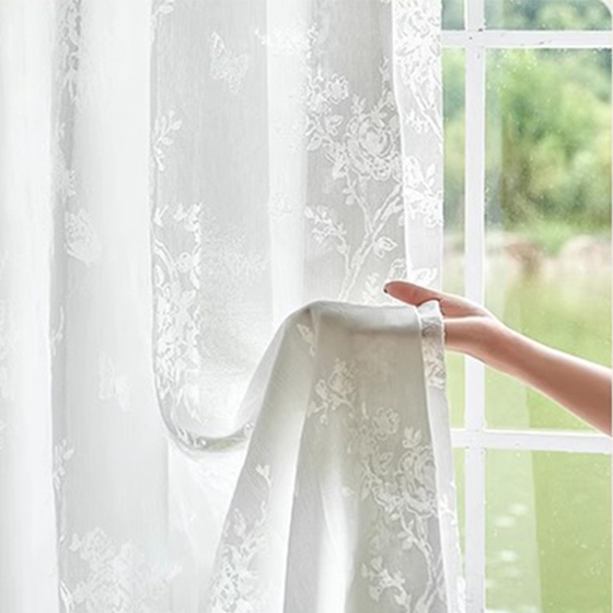 Shading Hollow-out Embroidery Gauze Curtain