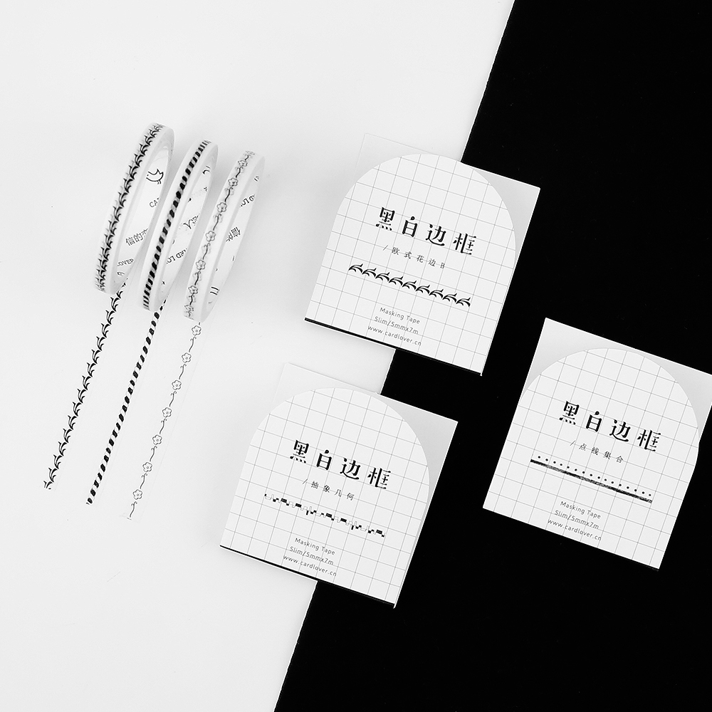 5mm x 7m Slim Masking Adhesive Tape Japanese Masking Paper Washi Tape DIY Scrapbooking Sticker Label School Office Supply