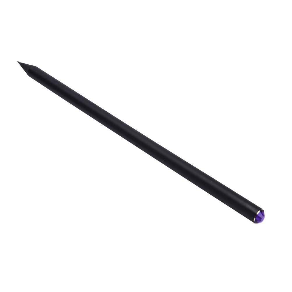 2Pcs/Set Black Rod HB Pencil With Colorful Diamond Kawaii School Painting Drawing Writing Children Pencil Standard Pencils