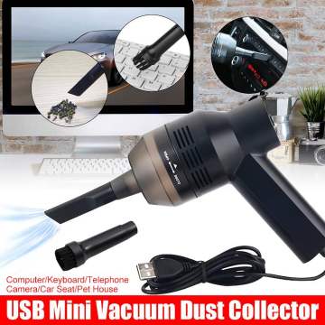 Portable Mini USB Vacuum Cleaner Dust Collector Mute Low Noice Handheld Cleaning Kits Tools For Home Car Computer Keyboard