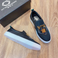 Starbags PP original skull logo new leather flat bottomed men's shoes top layer cow leather soft and comfortable business