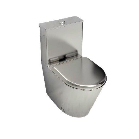 Customizable stainless steel toilet bowl.