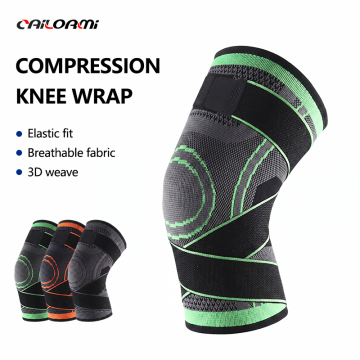 Adjustable Nylon Knit Knee Brace for Sports