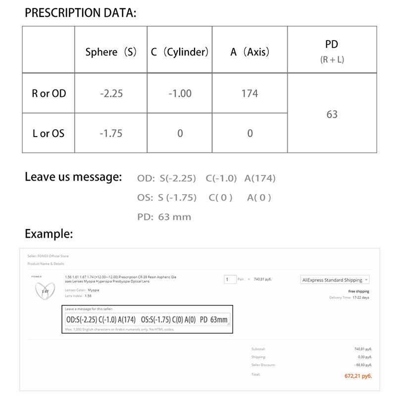 1.56 Index Radiation Protection Clear Optical Single Vision Lens HMC, EMI UV Aspheric Spherical Hyperopia Prescription Lenses