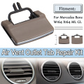 1 Pcs A/C Air Conditioning Vent Paddle Outlet Clip Tab Repair Kit For Mercedes For Benz W164 X164 ML GL Grey Plastic Beige/Grey