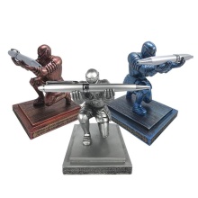 Creative desktop storage Soldier Knight Pen Stand Holder Support pen Seat Desk Armor Hero Stand