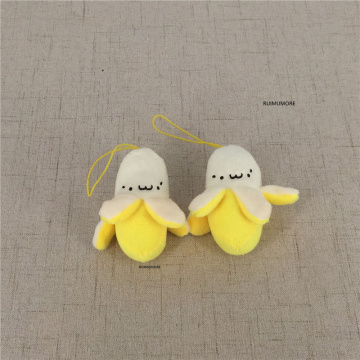 2Sizes , 6-7CM Approx. Fruit Banana Stuffed Plush Toy , Banana key chain Plush Pendant