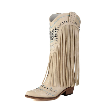 Women's Tassel Cowboy Boots
