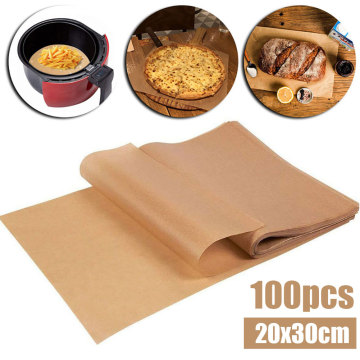 100pcs 20x30cm Parchment Paper Oil Absorption Rectangular Baking Paper Liner Suitable Kitchen Accessories BBQ Tools