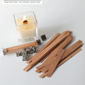 20PCS Wooden Candles Wick with Sustainer Tab DIY Candle Making Supplies Soy Parffin Wax Wick for Family XJ27