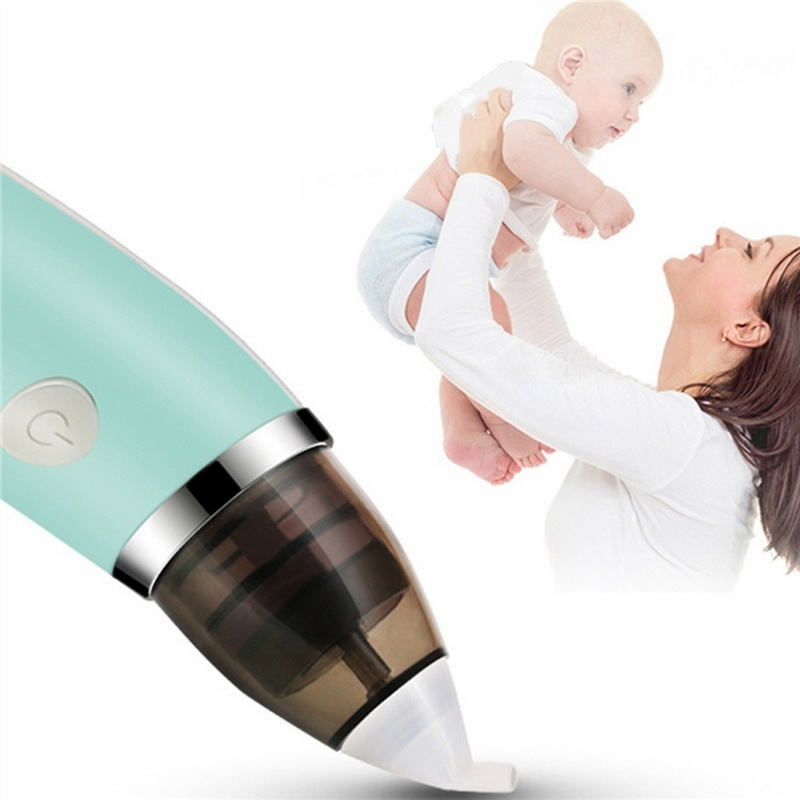 Baby Nasal Aspirator Electric Safe Hygienic Nose Cleaner Baby Care Nose Tip Oral Snot Sucker For Newborn Infant Toddler