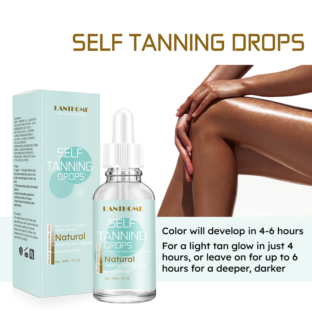 Sun Tan Oil Self Tanner Tanning Drops Salon Bronzer for The Body Sunblock Makeup Foundation Fast Spray Tanner Lotion