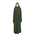 Formal Muslim Prayer Garment Sets Women Hijab Dress Islamic Clothing Dubai Turkey Namaz Long Prayer Musulman Jurken Abaya Kimono