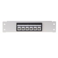 2020 New RJ45 CAT6 6 Ports Patch Panel Frame With RJ45 Keyston Module Jack Connector