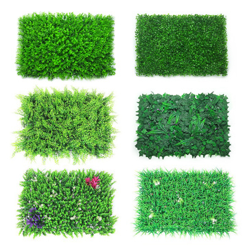 DIY Artificial Plant Wall Lawn 40x60cm Plastic Home Garden Shop Shopping Center Home Decoration Green Carpet Grass Jungle Party