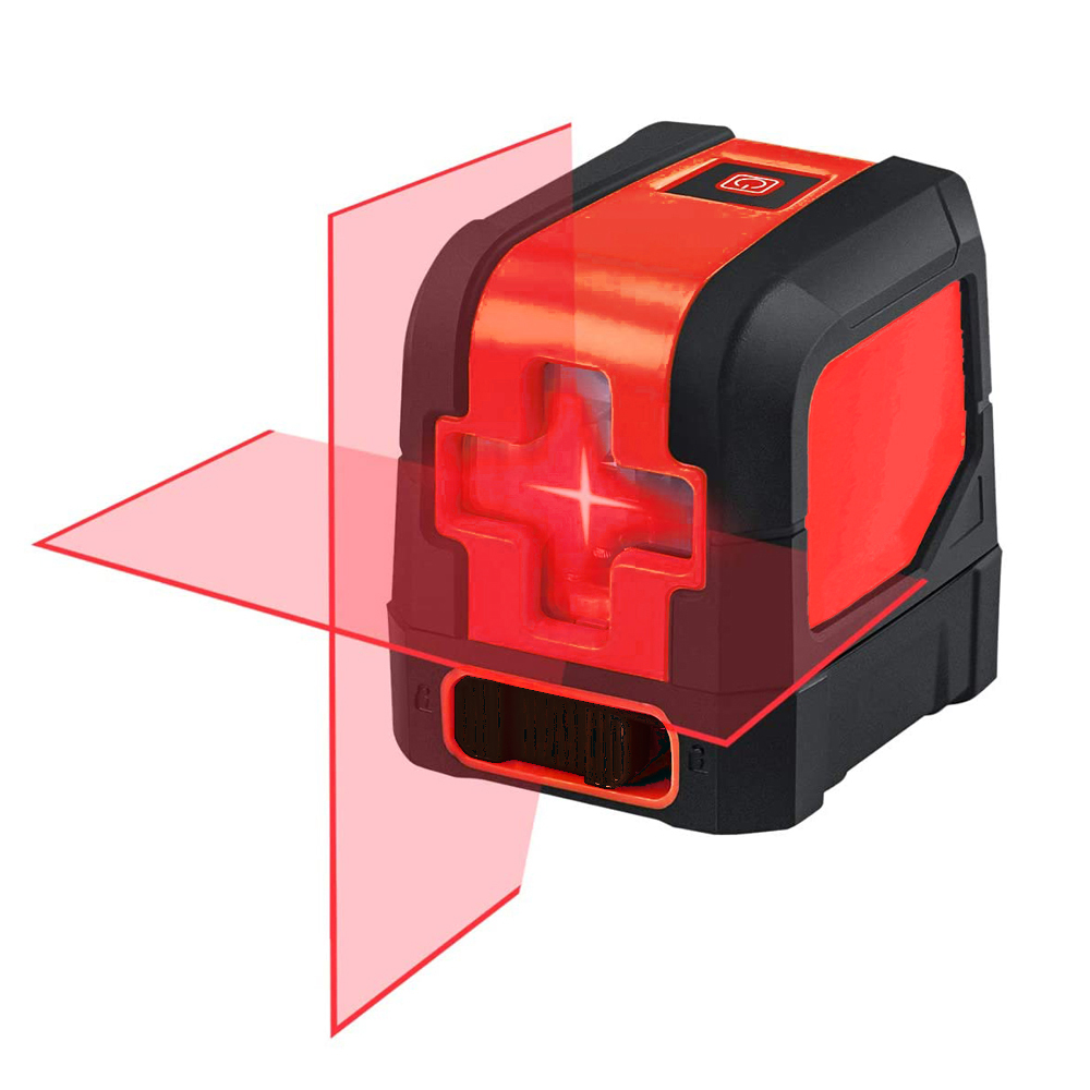 2 Lines Laser Level Self Levelling Horizontal & Vertical Cross-Line With Carrying Cloth Bag