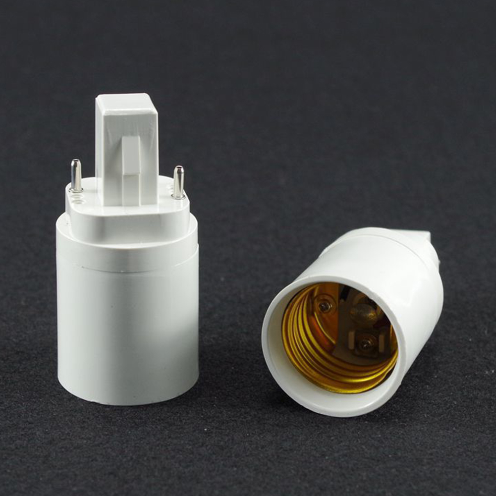 1pc New G24 to E27 Adapter, 21.8mm, 2p, E-simpo G24d to E26 Lamp Base Converter, Rohs.Z1003