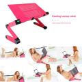Adjustable Folding Table Aluminum Alloy Laptop Desk Ergonomic Portable Notebook Stand PC Table Stand With Mouse Pad