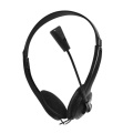 InStock Wired Call Center Headset with Microphone Telephone Operator Headset Adjustable Service Earphone Communication Headphone