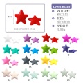 BOBO.BOX 100pc Silicone Beads Round Beads Hexagon Lentil Flower English Letter Crown Star BPA Free Silicone Teething Toys DIY