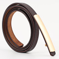 2020 Fashion Designer Thin Genuine Leather Belt for Women White Black Red Waistband Strap Gold Metal Buckle Belts for Jeans New