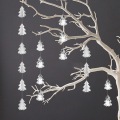 Christmas Tree Banner Garland Decorations Twinkle Glitter Bunting Banner Sparkling Tree Hanging Decor