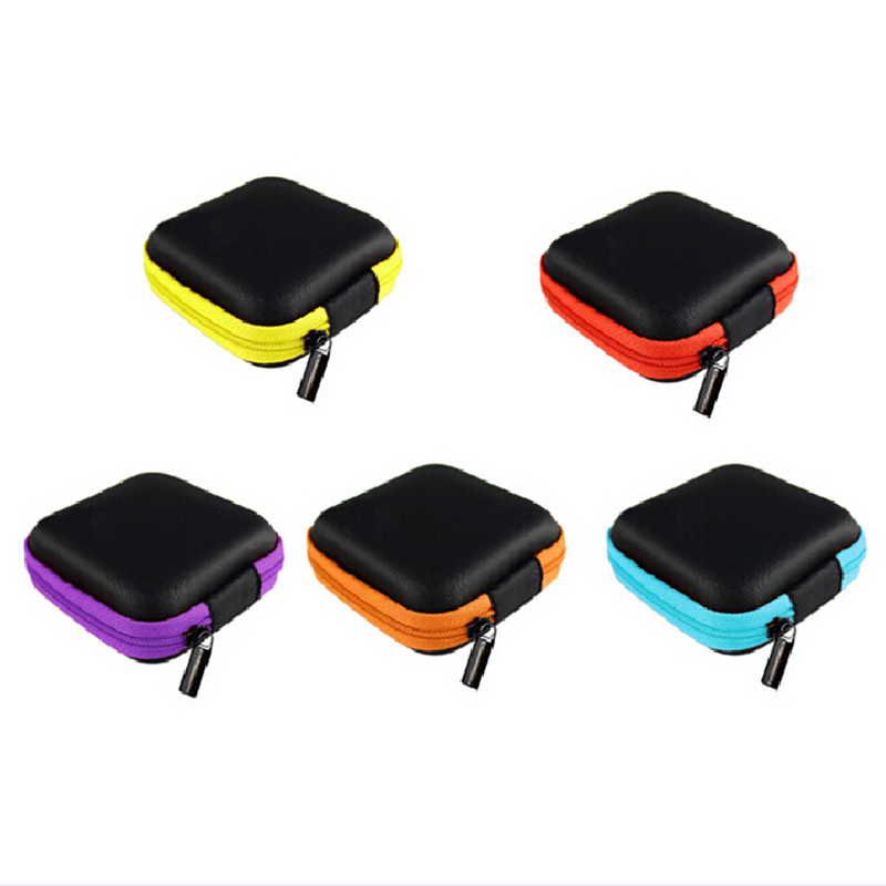 Peerless Random color Clip Holder Clip Dispenser Bags Headphones Earphone Cable Earbuds Storage Pouch bag Desk Organizer