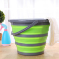 Collapsible Silicon Plastic Bucket Bathroom Folding Round Portable Car Wash Bucket Portable Camping Fishing Water Carrier