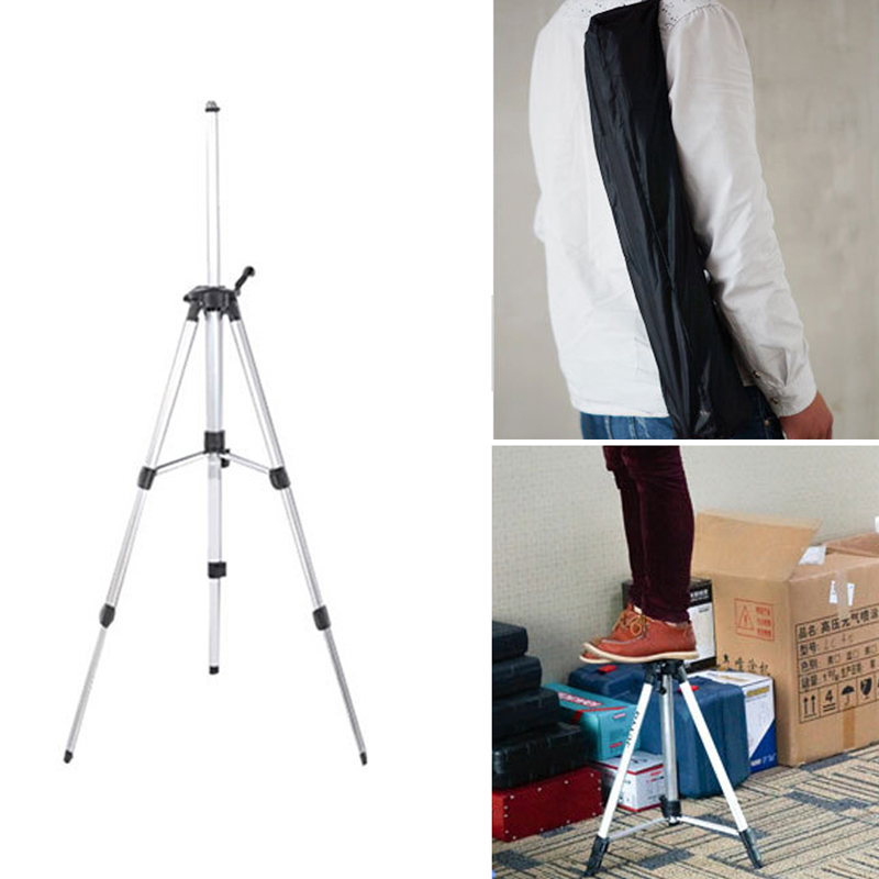 150cm Tripod Carbon Aluminum With 5/8 Adapter For Laser Level Adjustable Drop Shipping Support