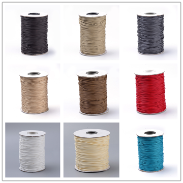 1 Roll 0.8mm 1mm 1.5mm Braided Korean Waxed Polyester Cords for jewelry making accessories Supplies DIY Crafts F60