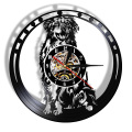 Australian Shepherd Dog Vinyl Record Wall Lighted Clock Aussie Puppy Pet Shop Decor Wall Watch with backlight Dog Lover Gift
