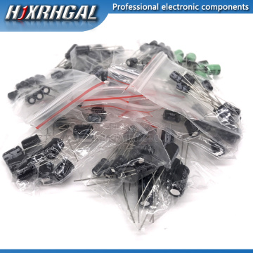 12valuesX10pcs=120pcs 0.22UF-470UF Aluminum electrolytic capacitor component diy assortment kit new and original hjxrhgal