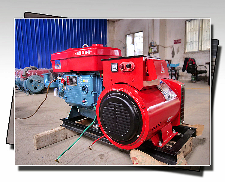 Diesel generator set 20 kW three phase single phase water cooled single cylinder double voltage generator set