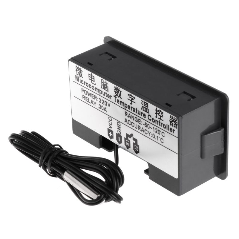 AC 220V Digital Thermostat Temperature Controller Relay Regulator Heating Cooling Control Thermostat Instrument -50-120C