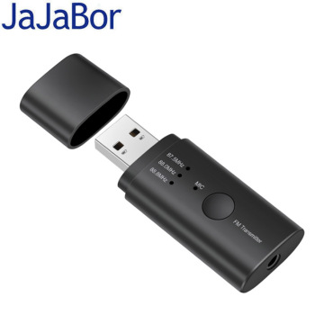 JaJaBor Bluetooth 5.0 Car Kit Wireless FM Transmitter Handsfree Car Music Playing 3.5mm Jack AUX Wireless Bluetooth Receiver