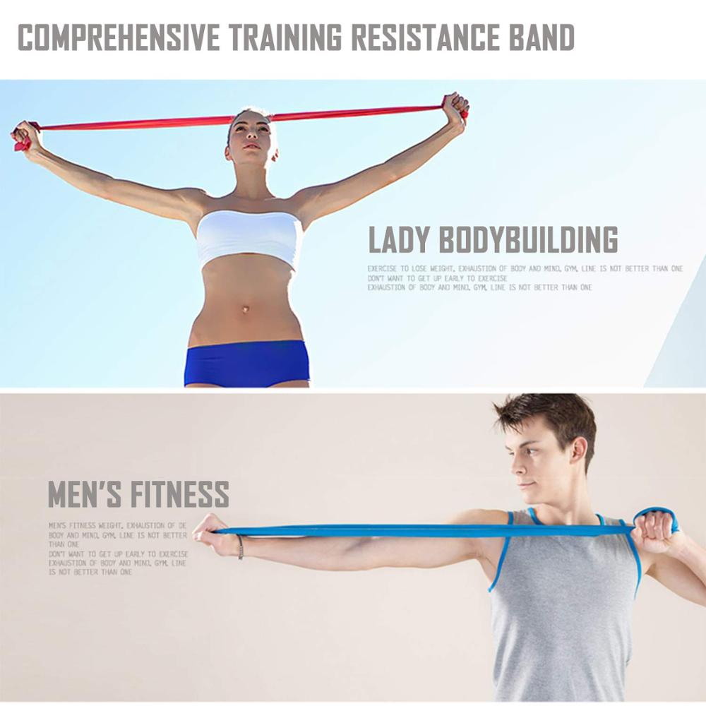 SKDK Wide Exercise Band Long Latex Free Resistance Bands Bodybuilding Strength Training Fitness Pilates Yoga Band Elastic 1PC