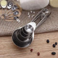 5pcs measuring spoons Stainless Steel Measuring Baking Spoons Cooking Cups Teaspoons Utensil home kitchen measuring spoons#25