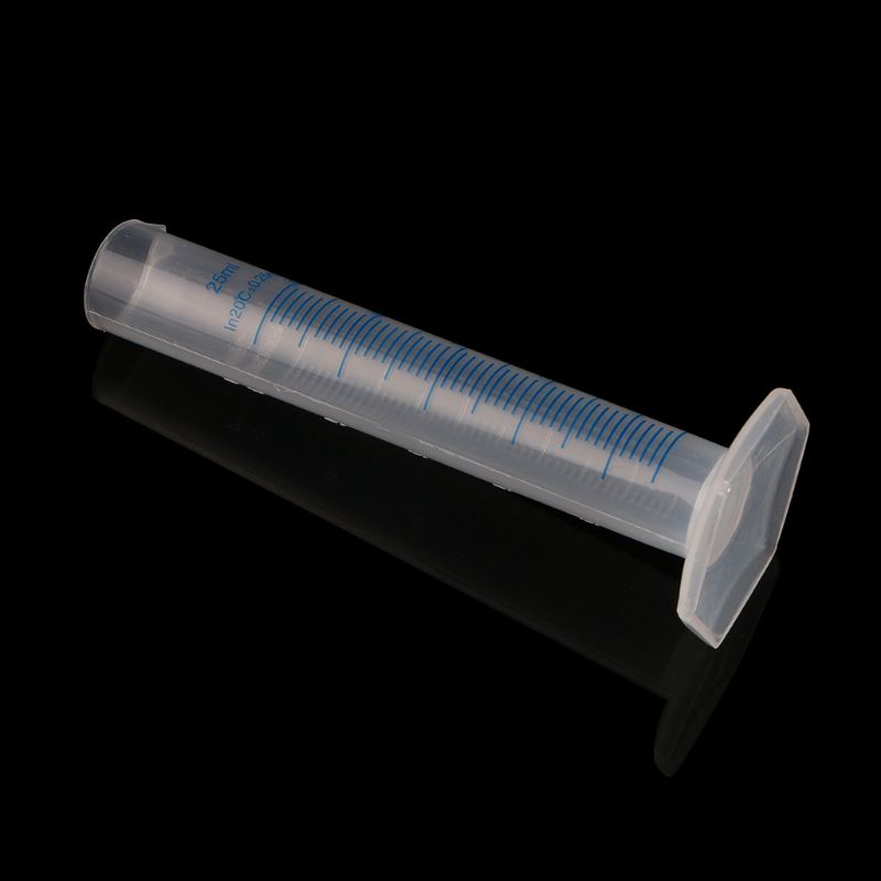 Plastic Graduated Cylinder - 25mL Measuring Cylinder Liquid Trial Tube Ideal for Home and School Science Lab