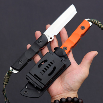 Free shipping The sharp Outdoor defense 60HRC height hardness D2 steel hunting knife G10 handle Outdoor straight knife