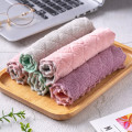 1/5PCS Cleaning Cloth For Washing Dishs Kitchen Double Side Super Absorbent Dishcloth Kitchen Towel Rags Scrub Tool