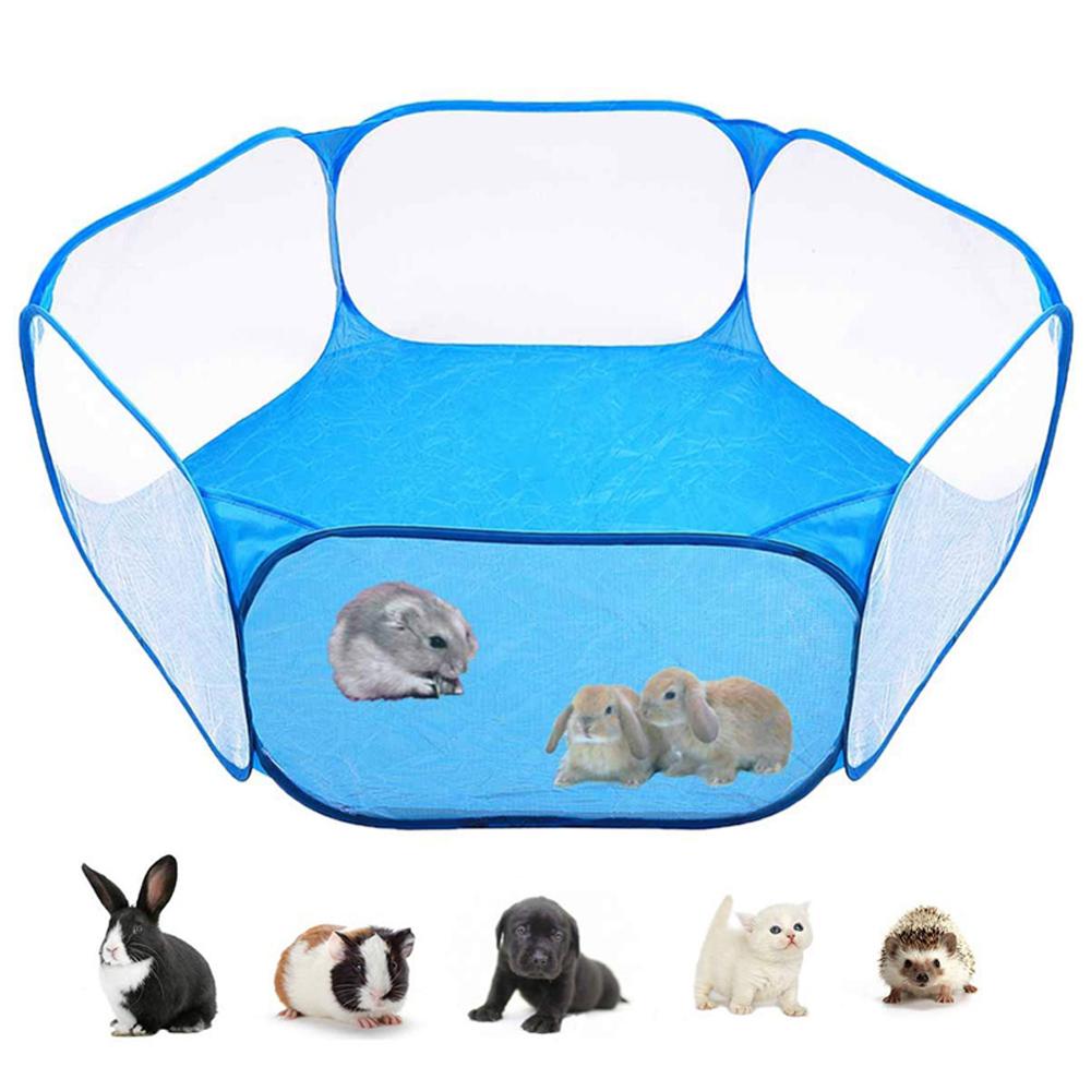 Small Animals Cage Tent Breathable Pet Playpen Indoor / Outdoor Small Animal Cage Game Playground Fence Hamster Chinchillas