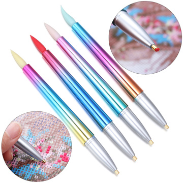 Diamond Embroidery Double Head Point drill pen Dot Painting Point Pen Nail Art Rhinestone Picker Wax Pencil Crystal Handle Tool